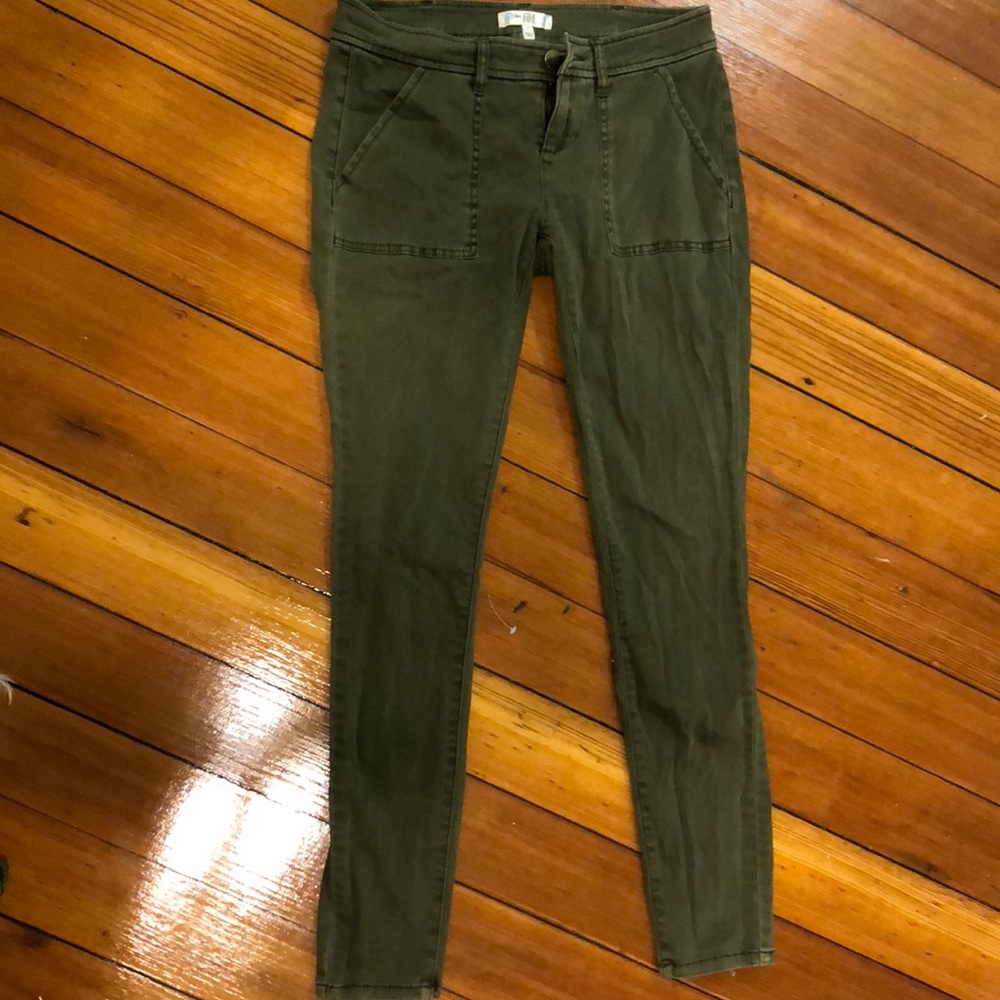 Green khaki pants